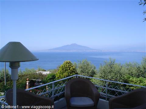 Vista del vesuvio dall'hotel
