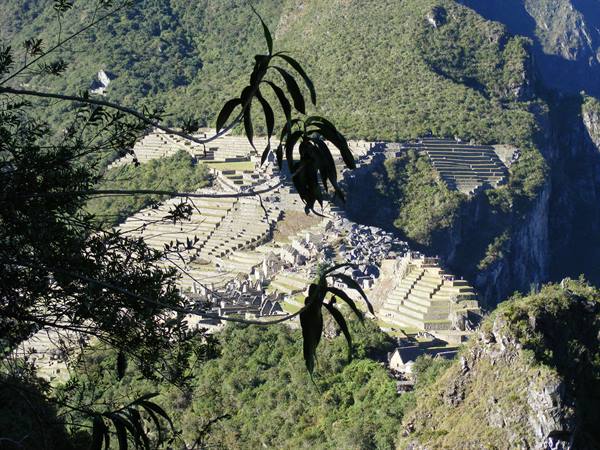 il Machu Picchu dall'alto