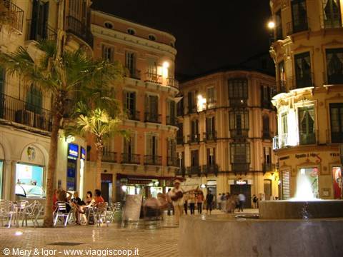 Malaga by night