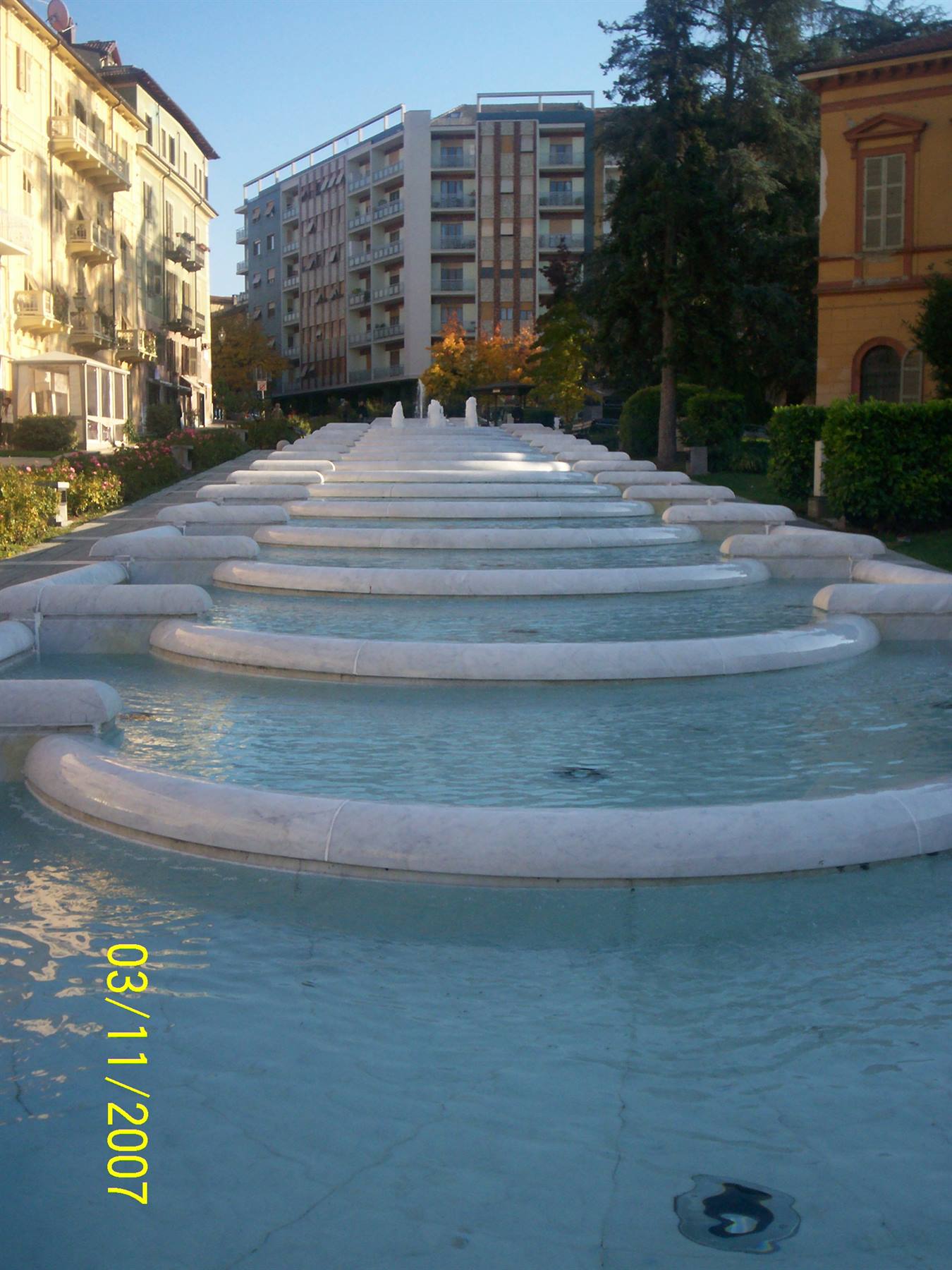 La fontana a scala della Piazza