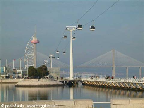 l'ovovia , la torre e il ponte vasco da gama