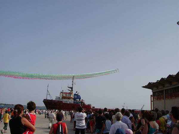 9 luglio 2005: frecce tricolori a Siracusa