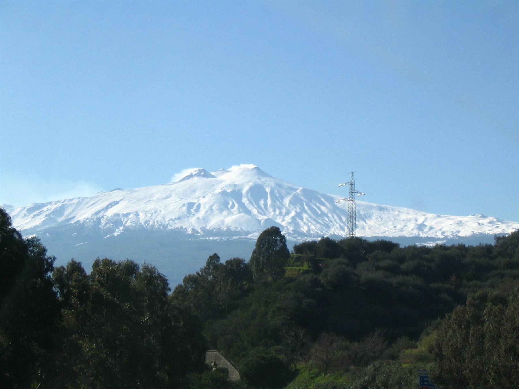 L'Etna innevato