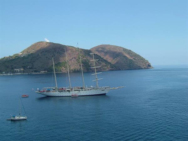Panorama dall'isola di Lipari