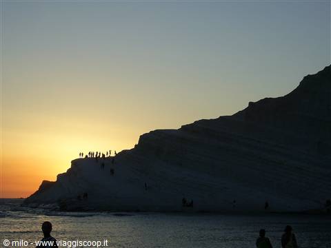 scala dei turchi by night