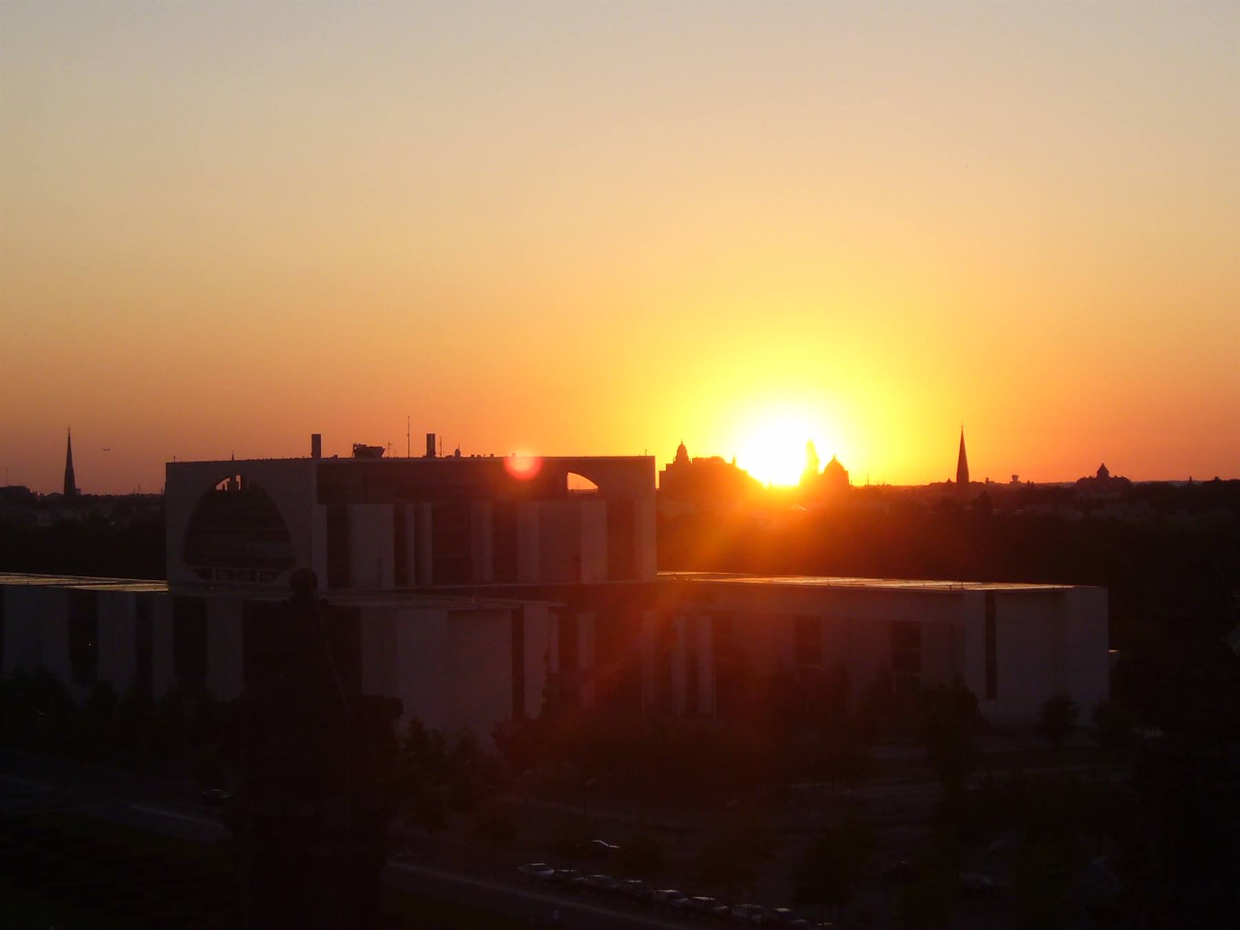 BERLINO TRAMONTO DALLA CUPOLA DEL PARLAMENTO
