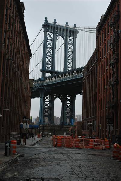 Il ponte visto dal quartiere di Brooklyn
