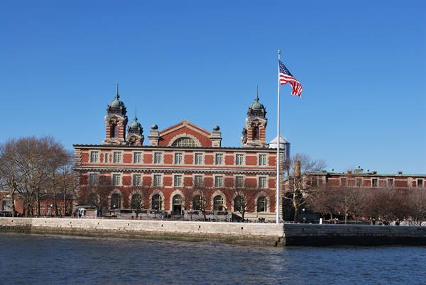 Ellis Island, dove venivano portato gli immigrati fino agli anni '50