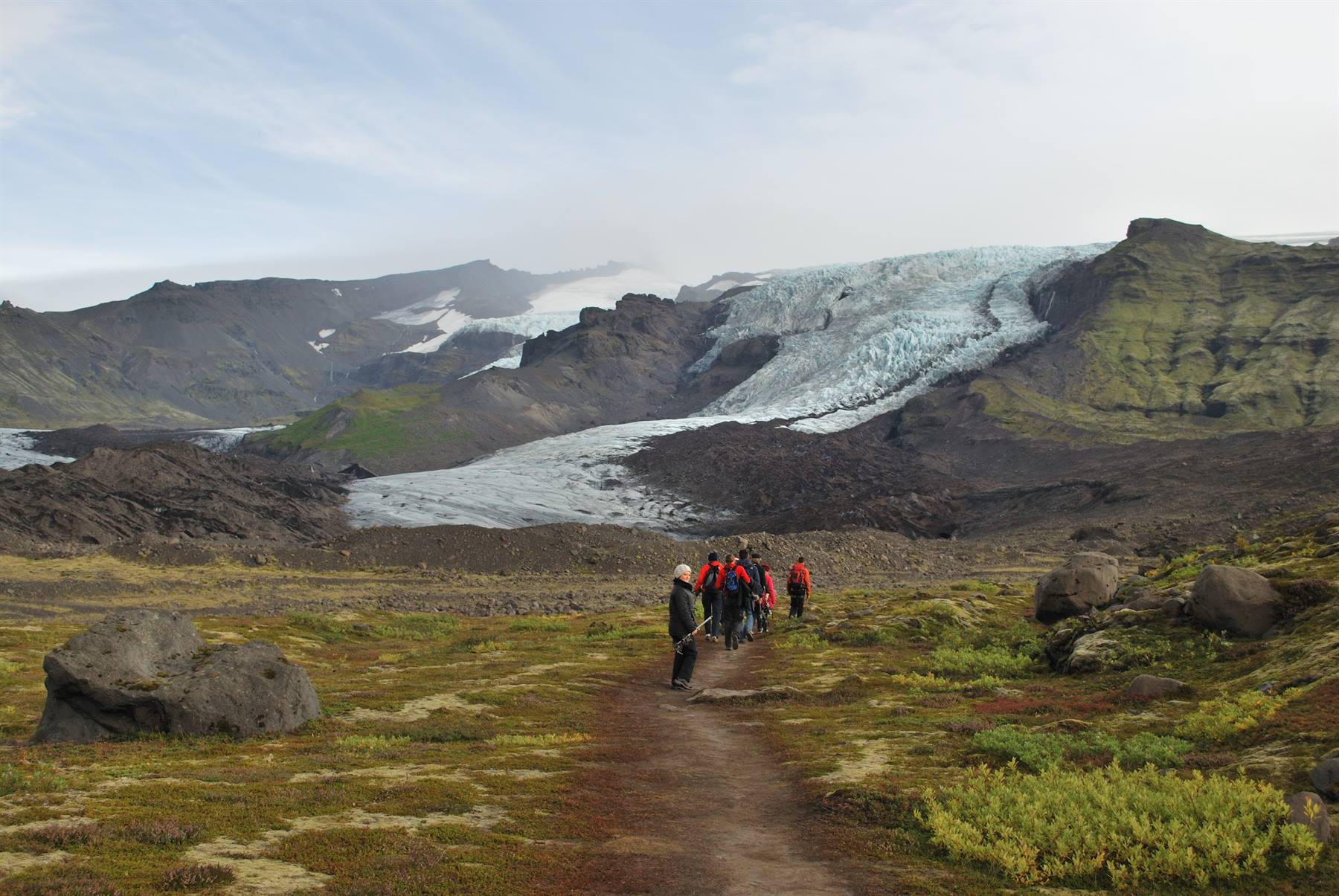 Si inizia la scalata al ghiacciaio Skaftafellsjokull