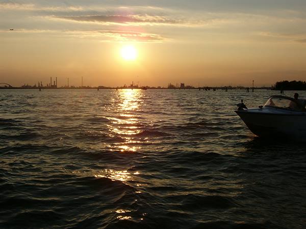 tramonto in laguna