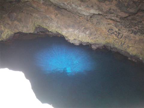 BLUE EYE ,si vede solo col sole a buracona