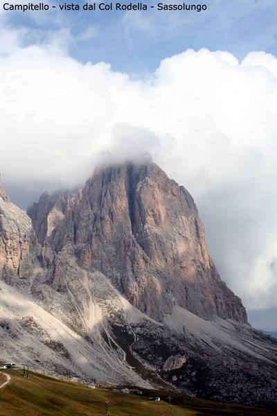Campitello - vista dal Col Rodella - il Sassolungo