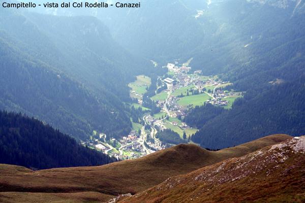 Campitello - vista dal Col Rodella - Canazei