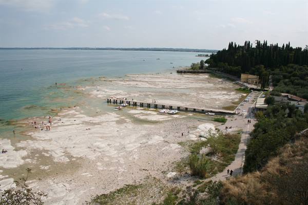 Sirmione - il lago in secca