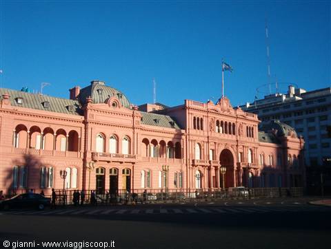 Tramonto sulla Casa Rosada