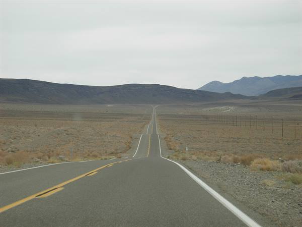 la 190 direzione Death Valley