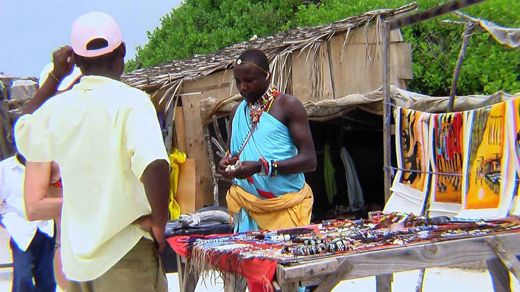 Watamu: venditori di souvenirs