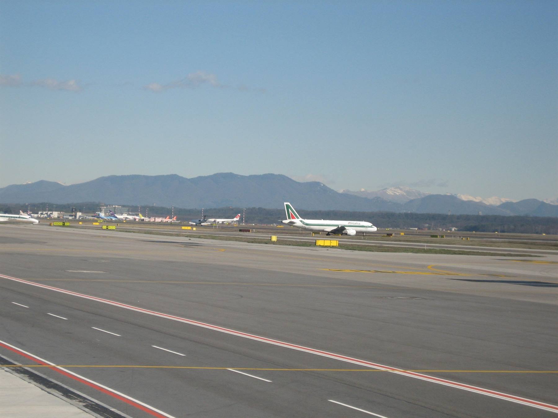 Malpensa in una giornata di sole