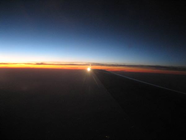 Tramonto in volo