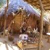 Lo stregone nel villaggio Shangana SUD AFRICA 