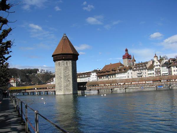 Il ponte di legno di Lucerna