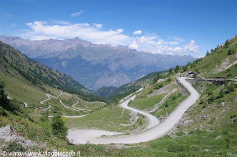 Colle delle Finestre rampe dalla Val di Susa
