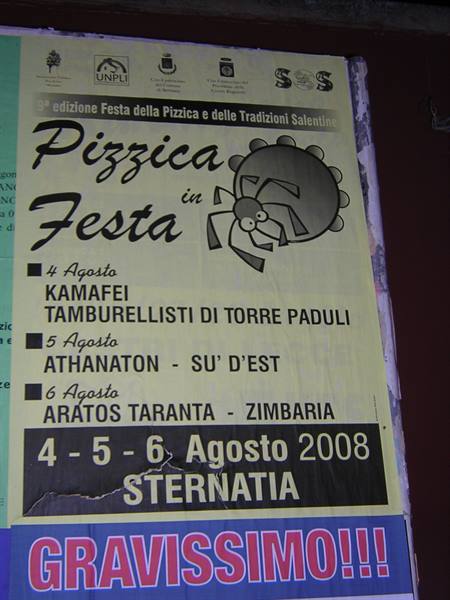 LA NOTTE DELLA TARANTA...STERNATIA