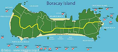 mappa di boracay