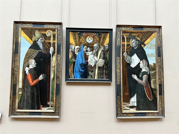Trittico rinascimentale al Louvre, meraviglia davanti ai nostri occhi.