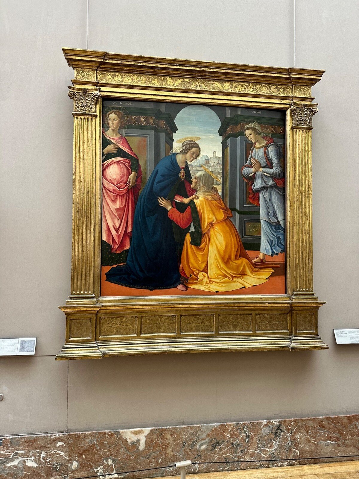 L'Incontro di Anna e Gioacchino del Botticelli, incantevole al Louvre.