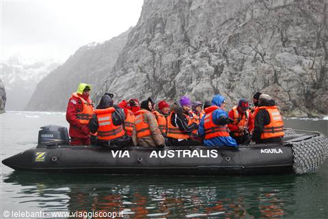 Verso ghiacciaio Piloto - Gommone