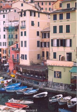 Camogli - Le tipiche case colorate