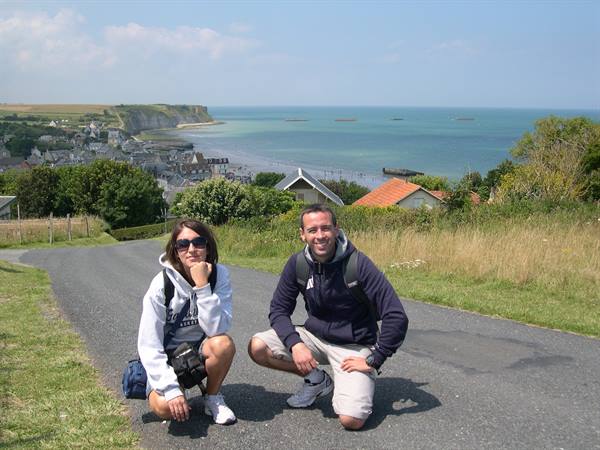 PANORAMICA DALL'ALTO DI ARROMANCHES (BASSA NORMANDIA)