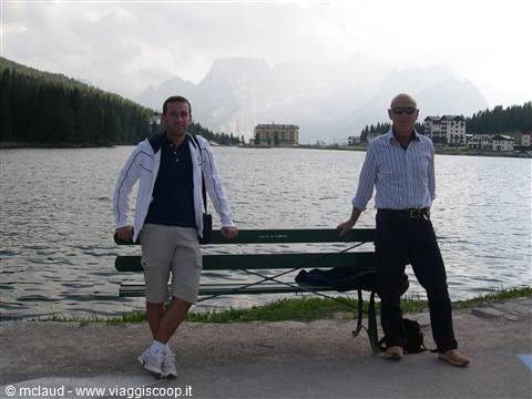CON MIO PADRE AL LAGO DI MISURINA