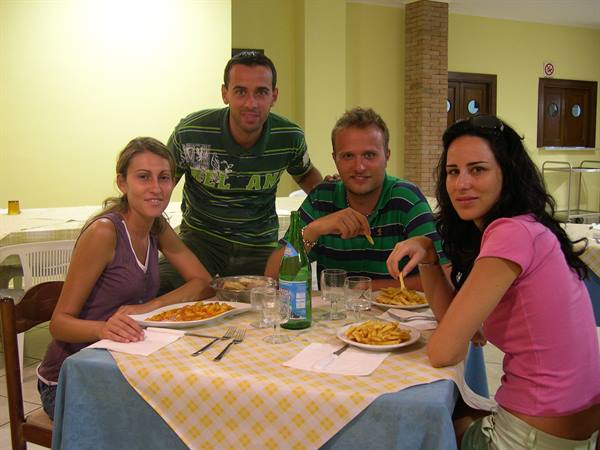 UNA SQUISITA CENA AL RISTORANTE DEL CAMPEGGIO