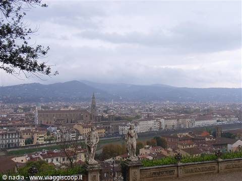 FIRENZE - PANORAMA DAL GIARDINO BARDINI