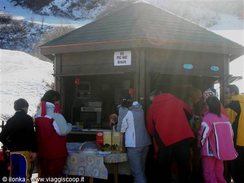 chiosco sulle piste
