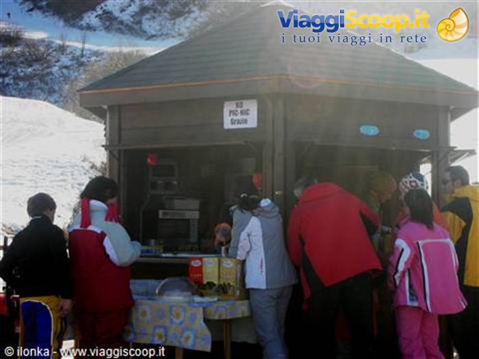 chiosco sulle piste