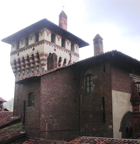 il borgo dall'alto, tetti delle case