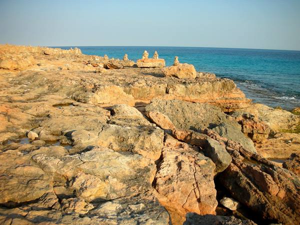la scogliera di Cap de Ses Salines