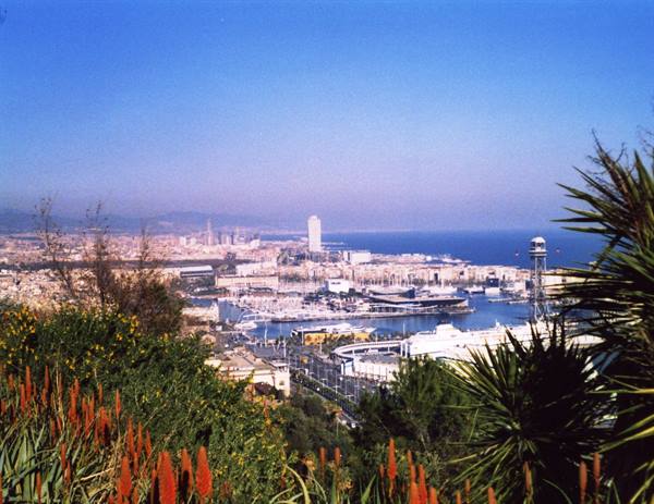 il porto dal montjuic
