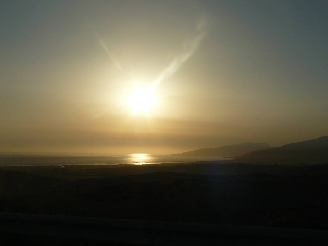 Tramonto sulla spiaggia di Tarifa