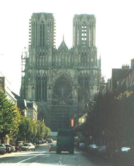 Reims, Cattedrale di Notre Dame, capolavoro del gotico maturo, iniziata nel 1211