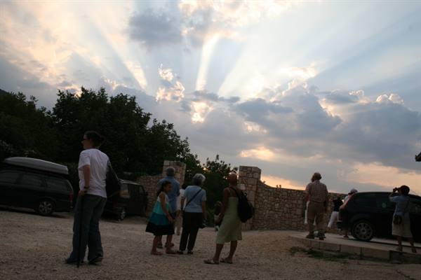 Cielo di Medjugorie subito dopo un'apparizione