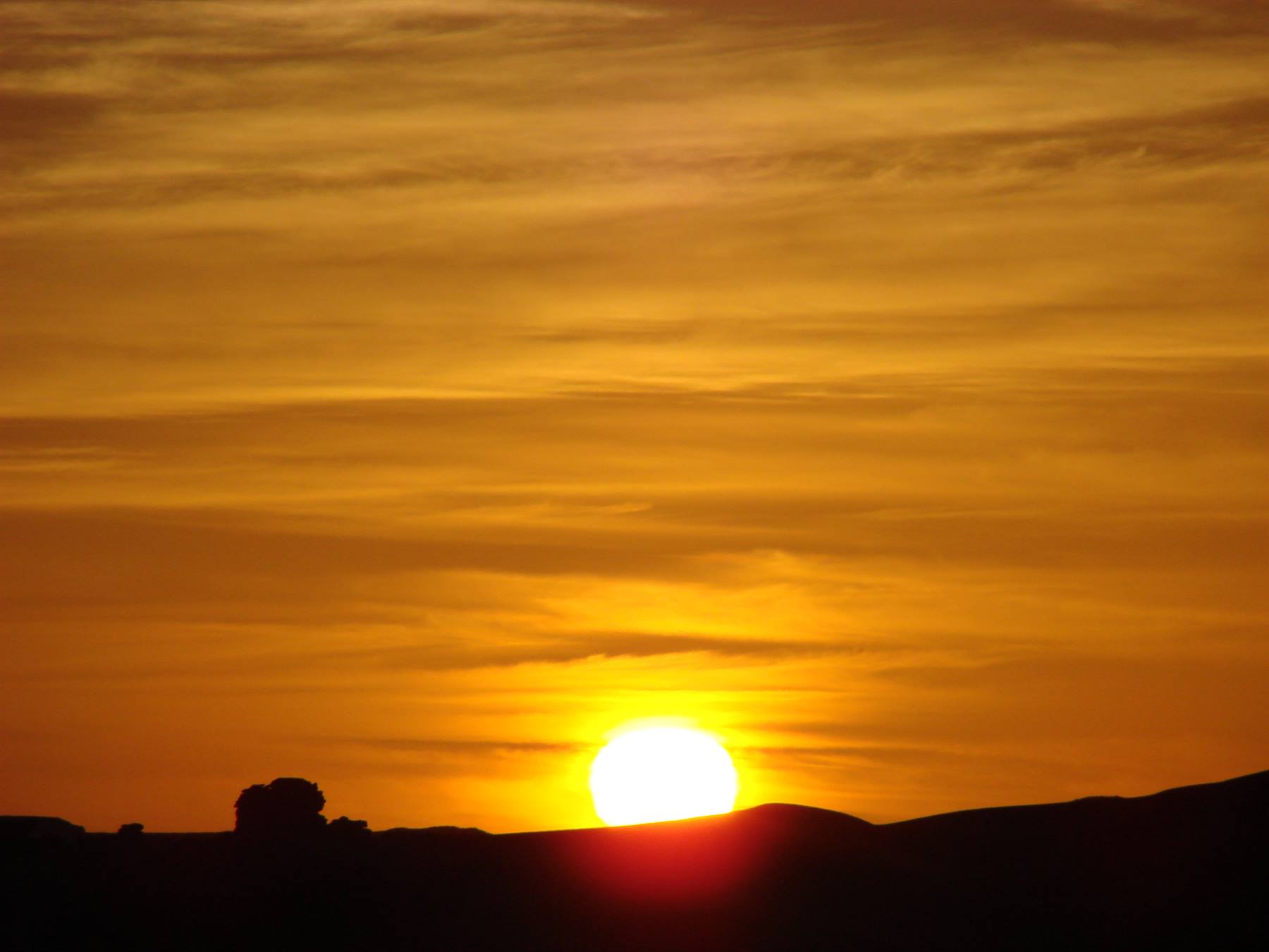 tramonto nell'Akakus