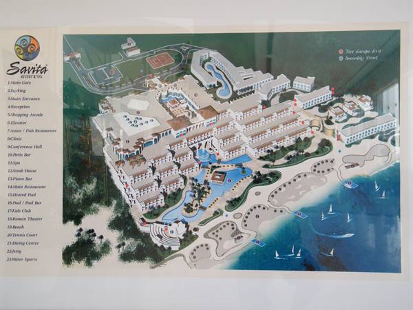 la piantina dell'albergo
