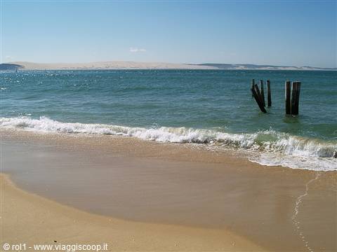 La Dune vista dalla penisola di Arcachon