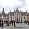 Brugge market square BELGIO 