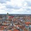 Brugge view from the belfort BELGIO 