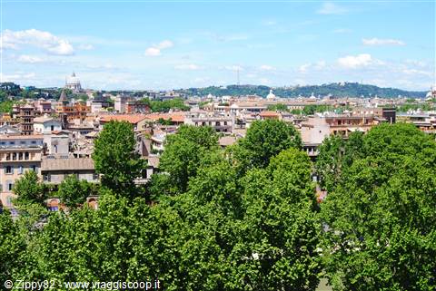 La veduta del giardino degli aranci